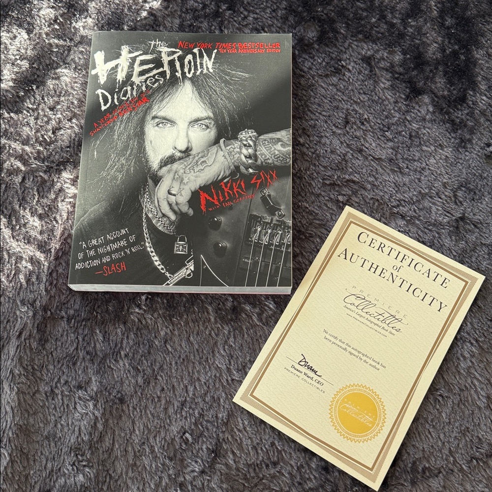 The Heroin Diaries 10-year Anniversary Edition autographed by Nikki Sixx